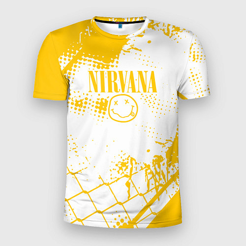 Мужская спорт-футболка Nirvana - нирвана смайл / 3D-принт – фото 1