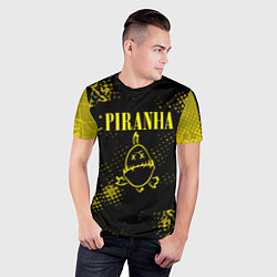Футболка спортивная мужская Nirvana piranha, цвет: 3D-принт — фото 2