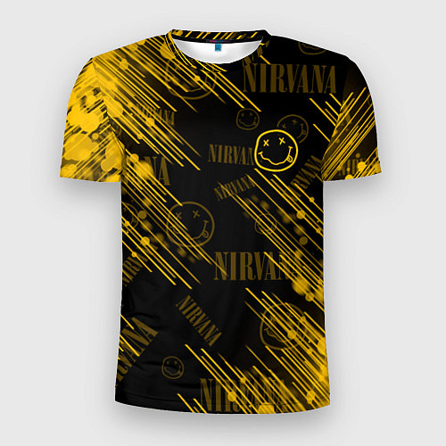 Мужская спорт-футболка Nirvana смайл / 3D-принт – фото 1