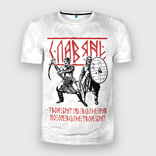 Мужская спорт-футболка Твой брат не всегда прав, но он всегда твой брат С / 3D-принт – фото 1