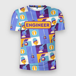 Мужская спорт-футболка Инженер паттерн