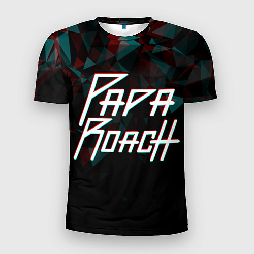 Мужская спорт-футболка Papa roach Glitch Big Logo / 3D-принт – фото 1