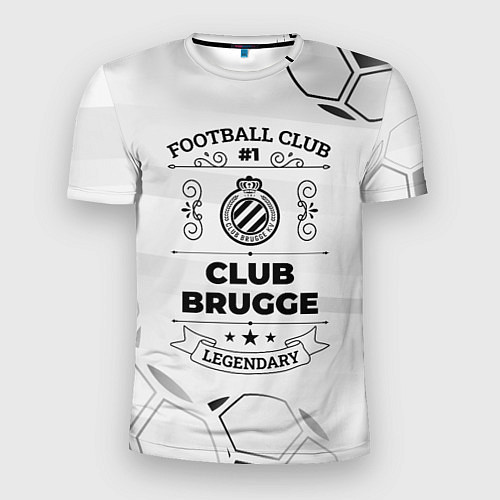 Мужская спорт-футболка Club Brugge Football Club Number 1 Legendary / 3D-принт – фото 1