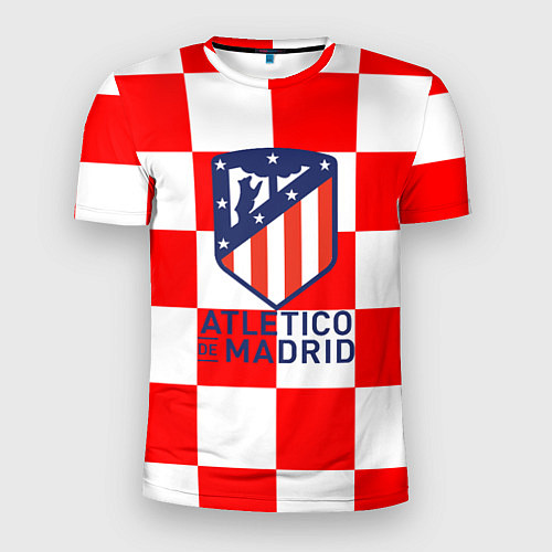 Мужская спорт-футболка Atletico madrid кубики / 3D-принт – фото 1