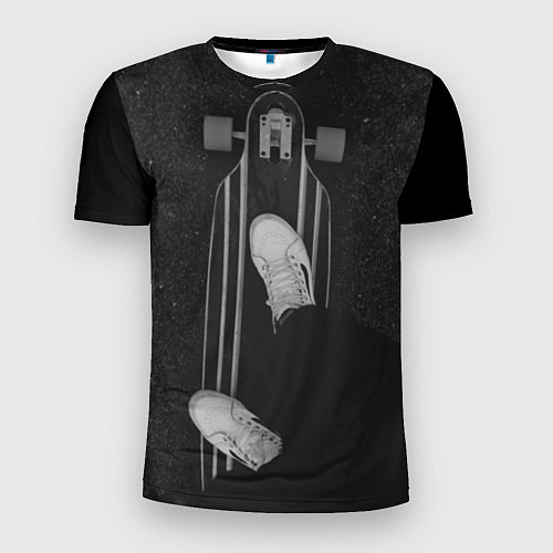 Мужская спорт-футболка Skateboard Black / 3D-принт – фото 1