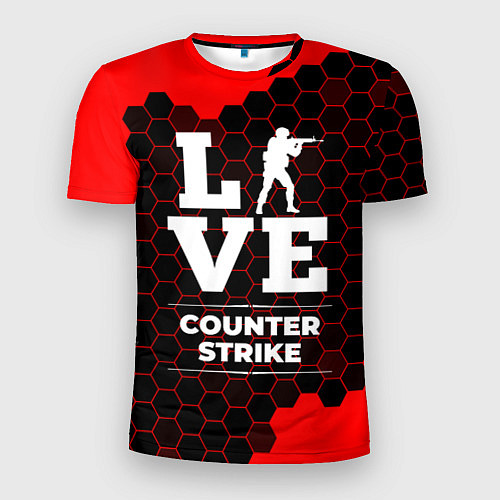 Мужская спорт-футболка Counter Strike Love Классика / 3D-принт – фото 1