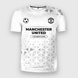 Футболка спортивная мужская Manchester United Champions Униформа, цвет: 3D-принт