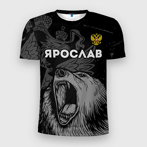 Мужская спорт-футболка Ярослав Россия Медведь / 3D-принт – фото 1