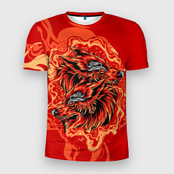 Мужская спорт-футболка Огненные лисы