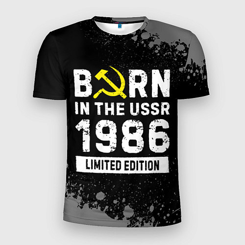 Мужская спорт-футболка Born In The USSR 1986 year Limited Edition / 3D-принт – фото 1