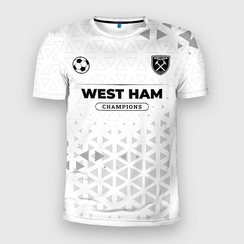 Мужская спорт-футболка West Ham Champions Униформа / 3D-принт – фото 1