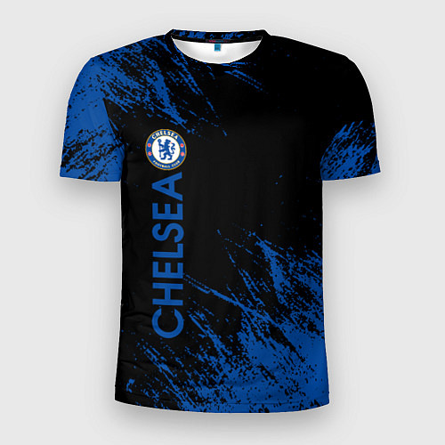 Мужская спорт-футболка Chelsea текстура / 3D-принт – фото 1