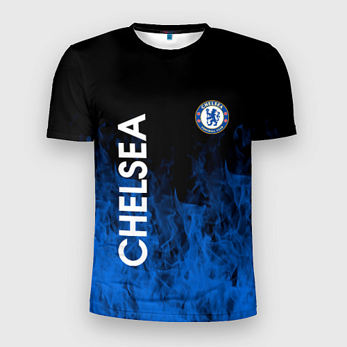Мужская спорт-футболка Chelsea пламя / 3D-принт – фото 1