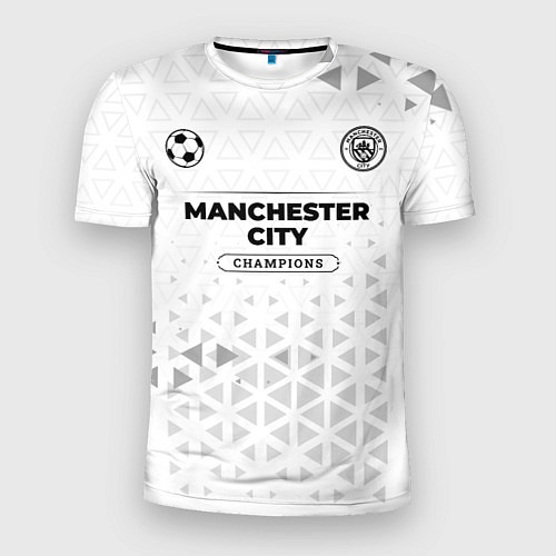 Мужская спорт-футболка Manchester City Champions Униформа / 3D-принт – фото 1