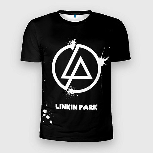 Мужская спорт-футболка Linkin Park логотип краской / 3D-принт – фото 1