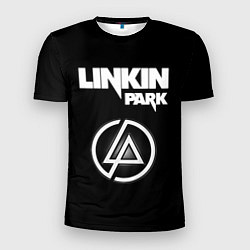 Мужская спорт-футболка Linkin Park логотип и надпись