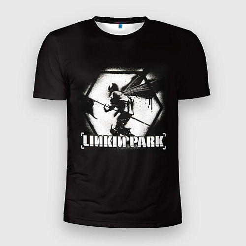 Мужская спорт-футболка Linkin Park рисунок баллончиком / 3D-принт – фото 1