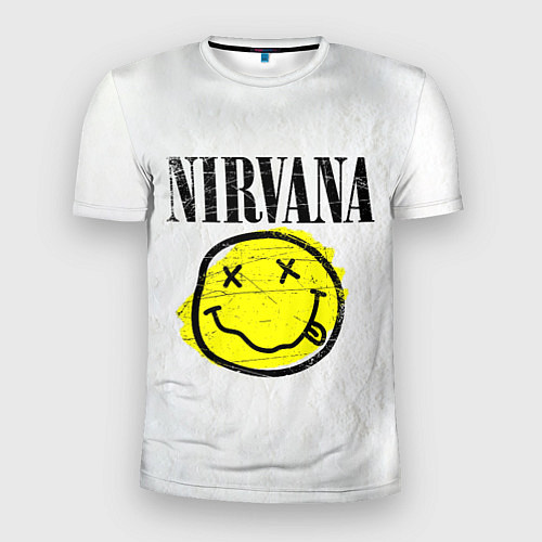 Мужская спорт-футболка Nirvana логотип гранж / 3D-принт – фото 1