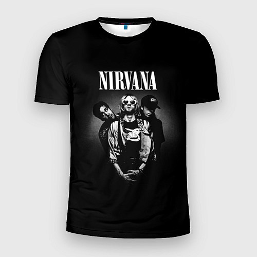 Мужская спорт-футболка Nirvana рок-группа / 3D-принт – фото 1