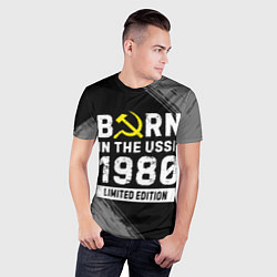 Футболка спортивная мужская Born In The USSR 1980 year Limited Edition, цвет: 3D-принт — фото 2