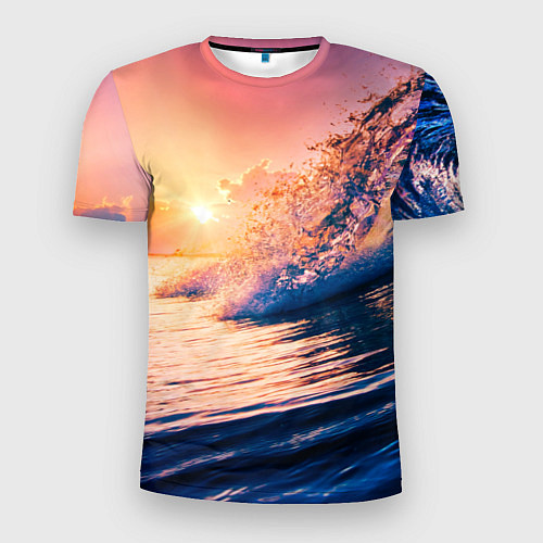 Мужская спорт-футболка Ocean element / 3D-принт – фото 1