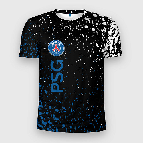 Мужская спорт-футболка Psg брызги красок / 3D-принт – фото 1
