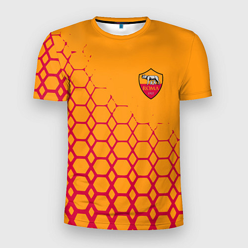 Мужская спорт-футболка Рома соты / 3D-принт – фото 1
