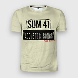 Футболка спортивная мужская Sum 41 - The Acoustics Full Album, цвет: 3D-принт