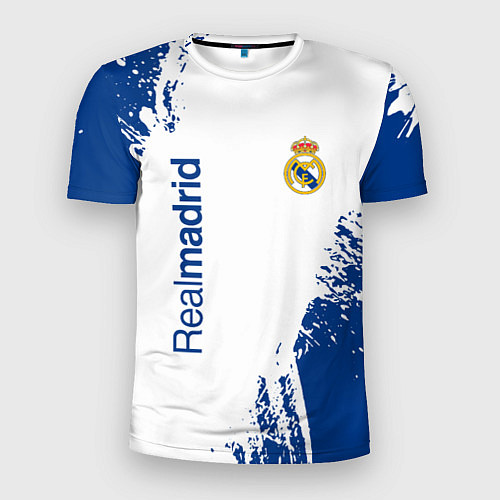Мужская спорт-футболка Реал Мадрид краска / 3D-принт – фото 1