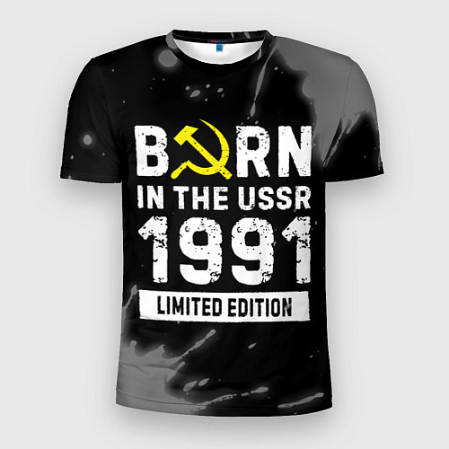 Мужская спорт-футболка Born In The USSR 1991 year Limited Edition / 3D-принт – фото 1