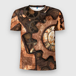 Футболка спортивная мужская Композиция из шестерёнок Steampunk, цвет: 3D-принт