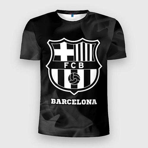 Мужская спорт-футболка Barcelona Sport на темном фоне / 3D-принт – фото 1