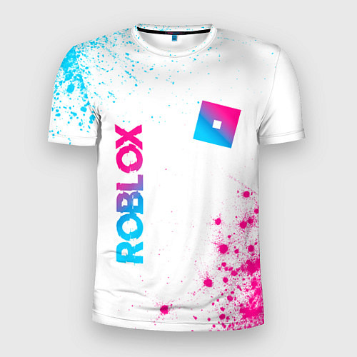 Мужская спорт-футболка Roblox Neon Gradient FS / 3D-принт – фото 1