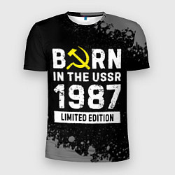 Мужская спорт-футболка Born In The USSR 1987 year Limited Edition