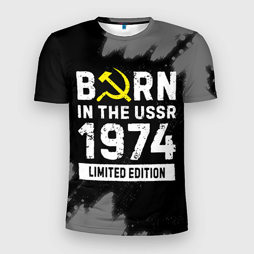 Мужская спорт-футболка Born In The USSR 1974 year Limited Edition / 3D-принт – фото 1