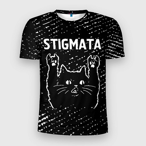 Мужская спорт-футболка Группа Stigmata и Рок Кот / 3D-принт – фото 1