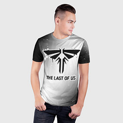 Футболка спортивная мужская The Last Of Us Glitch на светлом фоне, цвет: 3D-принт — фото 2