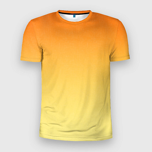 Мужская спорт-футболка Оранжевый, желтый градиент / 3D-принт – фото 1