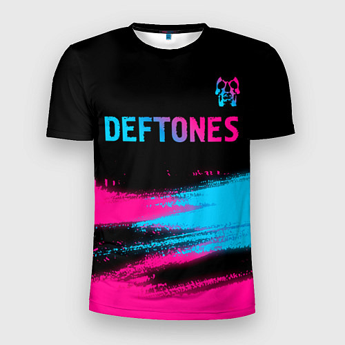 Мужская спорт-футболка Deftones Neon Gradient / 3D-принт – фото 1