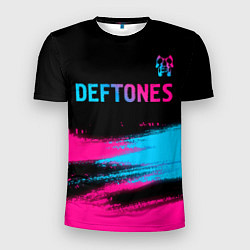 Футболка спортивная мужская Deftones Neon Gradient, цвет: 3D-принт