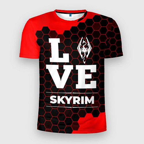 Мужская спорт-футболка Skyrim Love Классика / 3D-принт – фото 1