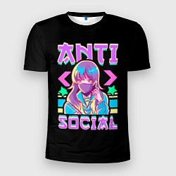 Мужская спорт-футболка Anti Social Антисоциальный