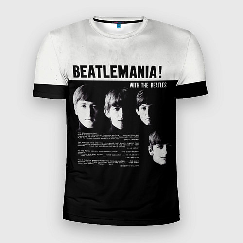 Мужская спорт-футболка With The Beatles Битломания / 3D-принт – фото 1