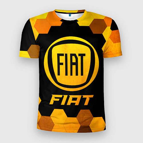 Мужская спорт-футболка Fiat - Gold Gradient / 3D-принт – фото 1