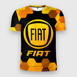 Мужская спорт-футболка Fiat - Gold Gradient