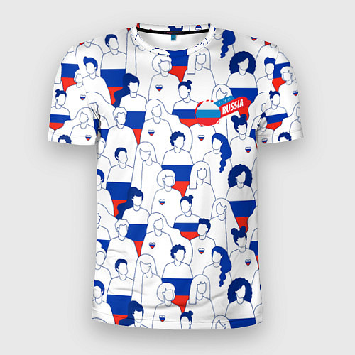 Мужская спорт-футболка Русский народ / 3D-принт – фото 1