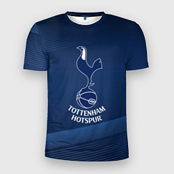 Мужская спорт-футболка Tottenham hotspur Синяя абстракция