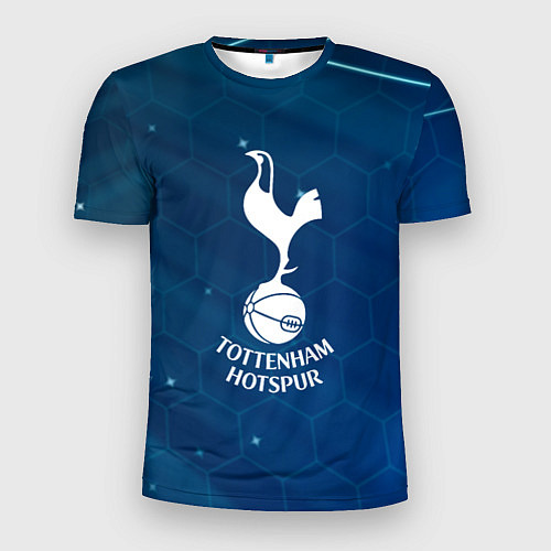 Мужская спорт-футболка Tottenham hotspur Соты абстракция / 3D-принт – фото 1