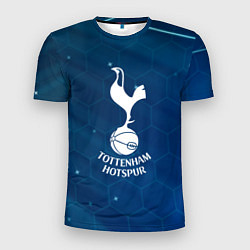 Футболка спортивная мужская Tottenham hotspur Соты абстракция, цвет: 3D-принт