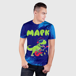 Футболка спортивная мужская Марк рокозавр, цвет: 3D-принт — фото 2